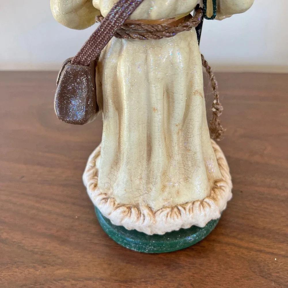Department 56 Father Christmas Old World Santa Figurine 56.47491 Crackle Glaze